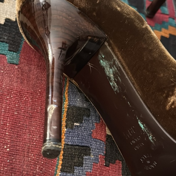 Pollini beaded crushed velvet heels, size 39.5 (9 US) - Picture 9 of 9